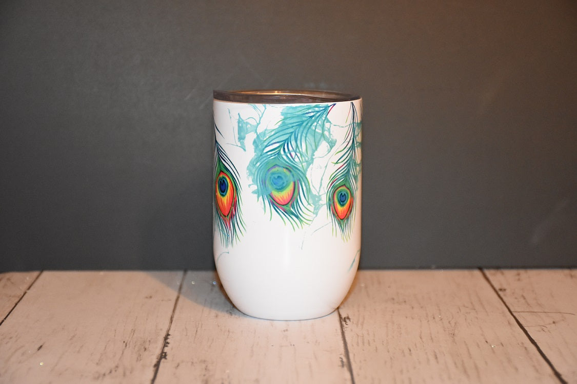 Peacock Wine Tumbler