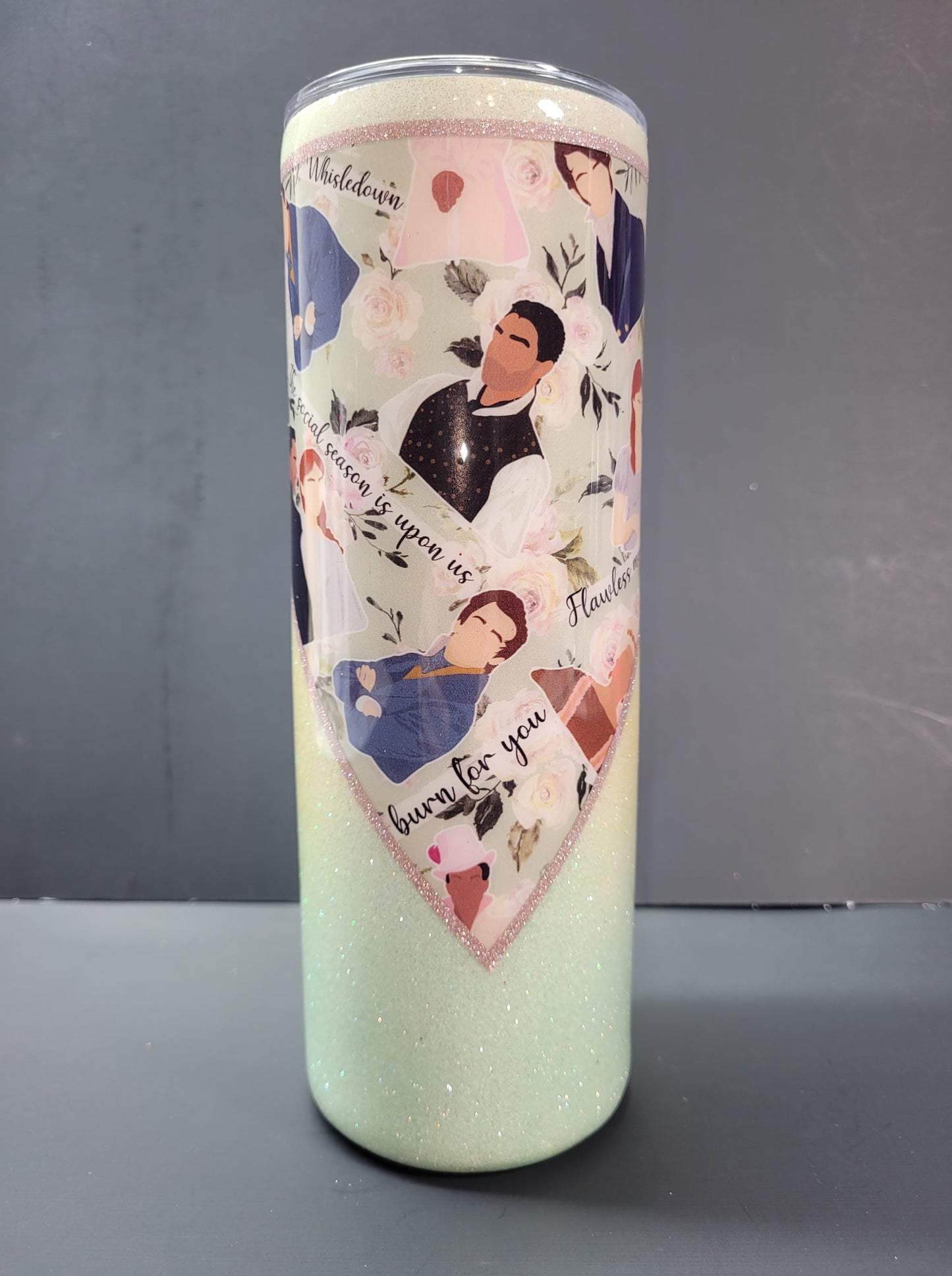 Spilling the Tea 20oz glitter tumbler