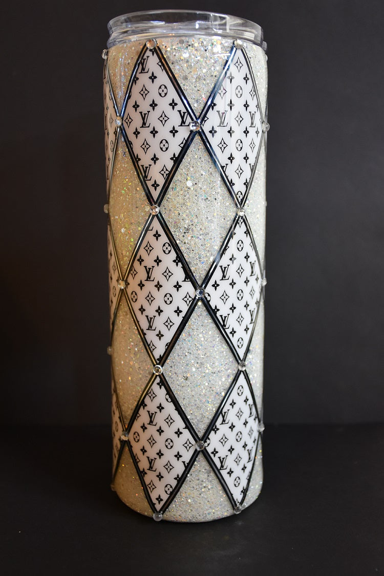 LV Black and White Argyl