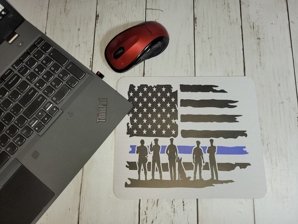 Thin Blue Line Mousepad