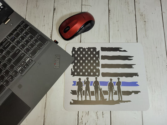 Thin Blue Line Mousepad